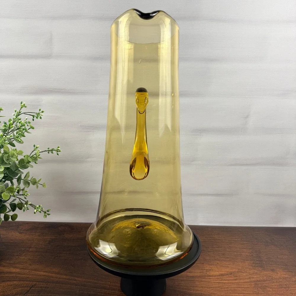 Blenko 729 Wheat Pitcher John Nickerson 1972 Mid Century Modern One Year Design